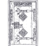 contact - illustration of a door